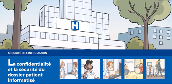 Vignette de la vidéo sur la confidentialité et la sécurité du dossier patient informatisé 
